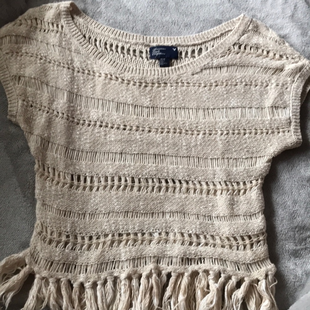 American Eagle Fringe Top